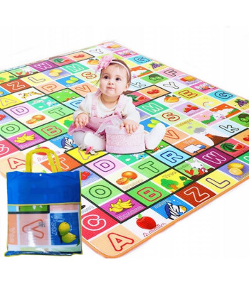 Vaikiški žaidimų kilimėliai su raidėm 130x180 cm su apsaugine folija nepraleidžiančia šalčio ir drėgmės