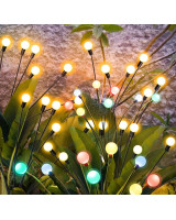 Vėjyje siubuojantys LED lauko šviestuvai su saulės baterija 2 vnt. 