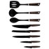 Virtuvės įrankių ir peilių rinkinys su stovu EDENBERG EB-7810