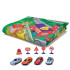 Žaidimų kilimėlis su mašinėlėmis ir kelių eismo ženklais