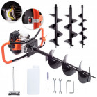 Žemės grąžtas 5,2 AG su 3 grąžtais 150/200/250mm BOXER BX-122
